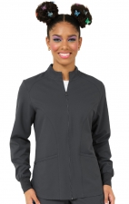 2056 Studio Comfort Zip Front Warm Up Jacket by Zavaté