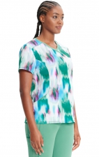 CK608 Mock-Wrap 3 Pocket Print Top by Infinity - Auroras