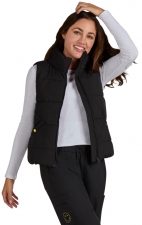 S400 Smiley World Delighted Cropped Puffer Vest by koi