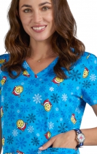 S102PR Smiley World Adoring Print Top by koi - Feeling Jolly