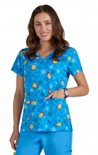 S102PR Smiley World Adoring Print Top by koi - Feeling Jolly