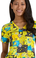 S102PR Smiley World Adoring Print Top by koi - Keep Smiling