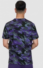 671PR koi Next Gen On Call Men's Print Top - Distressed Camo