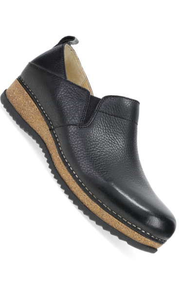 Meara Black Waxy Milled Slip-On pour Femmes par Dansko