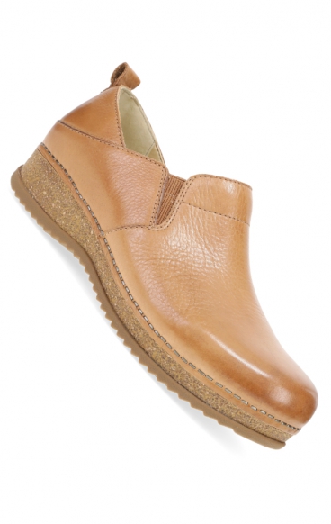 Meara Tan Waxy Milled Slip-On by Dansko