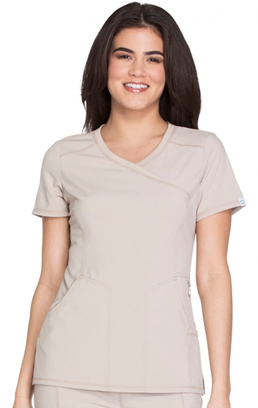 *FINAL SALE L 2625A Mock Wrap Top by Infinity with Certainty® Antimicrobial Technology *FINAL SALE L 2625A Mock Wrap Top by Infinity with Certainty® Antimicrobial Technology