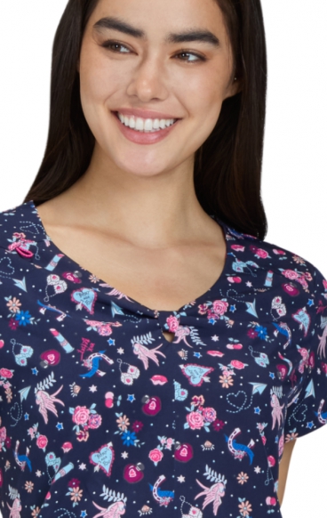 B133PR Betsey Johnson Anemone Print Top by koi - XOX You