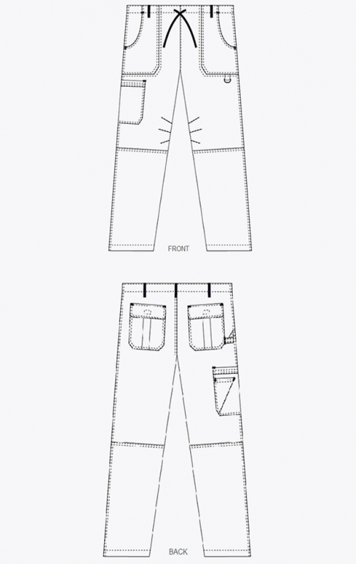 *FINAL SALE POSTMAN BLUE 412P MOBB Women's Comfort Low Rise Drawstring