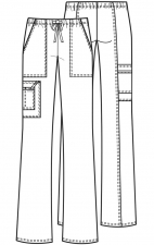 4044 Workwear Core Stretch Pantalon a Jambe Évasée de Cherokee