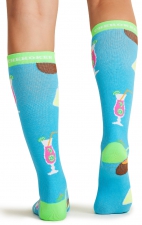 Print Support Drink Up Chaussettes de Compression Moyen Gradué pour Femmes par Cherokee