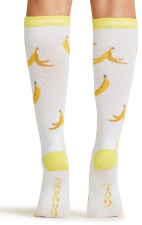 Print Support Goin' Bananas Women's Graduated Medium Support Compression Socks by Cherokee