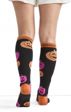 Print Support Happy Pumpkins Chaussettes de Compression Moyen Gradué pour Femmes par Cherokee