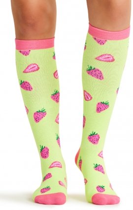 Print Support Strawberry Patch Chaussettes de Compression Moyen Gradué pour Femmes par Cherokee