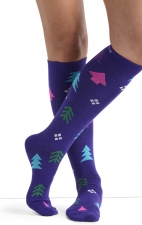 Print Support Trees Galore Chaussettes de Compression Moyen Gradué pour Femmes par Cherokee