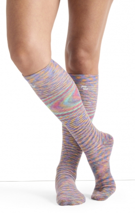 LX Support Celestial Space Unisex Medium Compression Knee High Socks with Arch Support by Cherokee