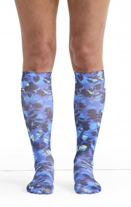 Comfort Support Garden Silhouette High Compression Knee High Socks by Cherokee