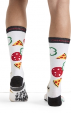 Men's Print Support Pizza Me Graduated Medium Support Compression Socks by Cherokee