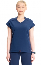 IN617A GNR8 Convertible Hem V-Neck 2 Pocket Top by Infinity