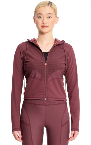 IN326 Kinetic Mesh Zip Front Crop Jacket by Infinity IN326 Kinetic Mesh Zip Front Crop Jacket by Infinity