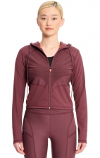 IN326 Kinetic Mesh Zip Front Crop Jacket by Infinity