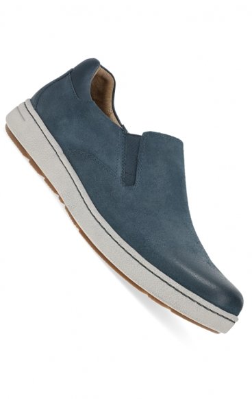 Trent Denim Burnished Suede Men's Slip-On Sneaker by Dansko Trent Denim Burnished Suede Men's Slip-On Sneaker by Dansko