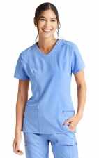 IP727A Inspira Flex V-Neck Top with 4 Pockets