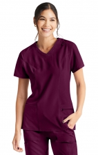 IP727A Inspira Flex V-Neck Top with 4 Pockets