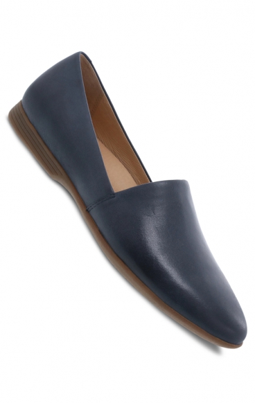 Ballerines Plats Larisa Navy Milled pour Femmes par Dansko