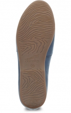 Larisa Navy Milled Leather Women's Flat by Dansko 