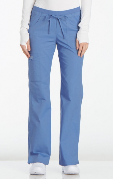 *FINAL SALE CEIL 24001T Tall Workwear Core Stretch Low Rise Flare Leg Cargo Pant by Cherokee *FINAL SALE CEIL 24001T Tall Workwear Core Stretch Low Rise Flare Leg Cargo Pant by Cherokee
