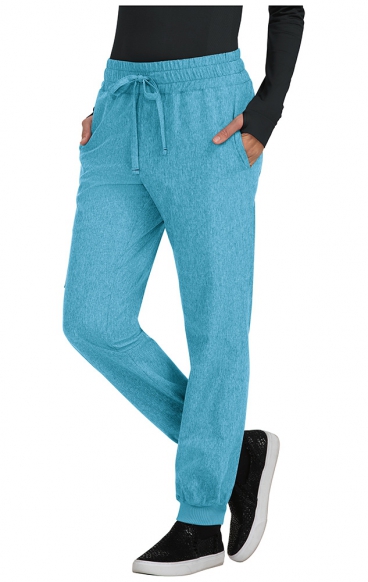 *FINAL SALE HEATHER ELECTRIC BLUE 741 koi Basics Gemma Jogger Scrub Pant