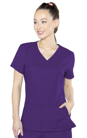 *FINAL SALE S 2468 Insight Side Pocket Scrub Top by Med Couture *FINAL SALE S 2468 Insight Side Pocket Scrub Top by Med Couture