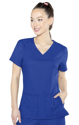 2468 Med Couture Insight Side Pocket Scrub Top