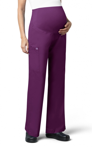 *VENTE FINALE EGGPLANT 545 WORK Pantalon de Cargaison Maternité par WINK