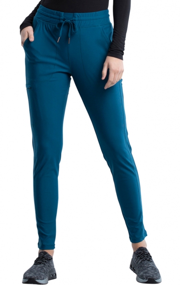 *VENTE FINALE XXS CK095P Petite Pantalon taille moyenne à jambe fuselée et cordon de serrage - Cherokee Form