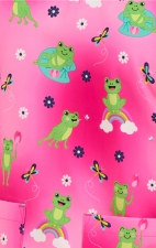 1054 Zavaté Ava Therese Audrey Print Scrub Top - Frogtastic