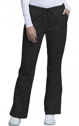 4044 Workwear Core Stretch Flare Leg Drawstring Pant by Cherokee