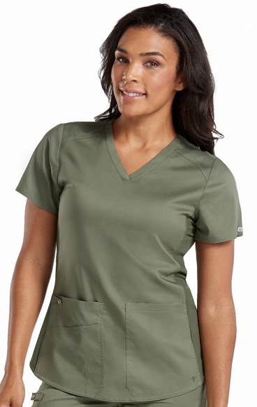 *VENTE FINALE S 7459 Med Couture Performance Touch Chemise V-Neck