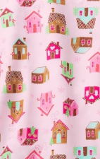 Z16213 Zoe + Chloe Haut Imprimée Encoches Cou - Snow Place Like Home