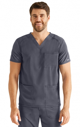 IP603A Inspira Flex Men's 3 Pocket V-Neck Top 