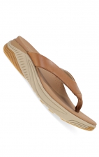 Rosemary Tan Calf Walking Flip Flop by Dansko