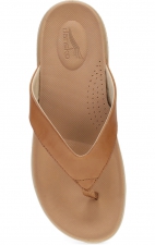 Rosemary Tan Calf Walking Flip Flop by Dansko