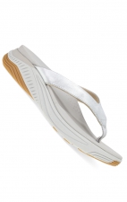 Rosemary Silver Metallic Flip Flop Actif par Dansko