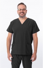 18-1072A Zinnia Haut Unisexe à Col en V avec 3 Poches par Greentown