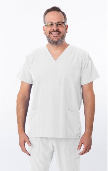 *VENTE FINALE XL 18-1072A Zinnia Haut Unisexe à Col en V avec 3 Poches par Greentown *VENTE FINALE XL 18-1072A Zinnia Haut Unisexe à Col en V avec 3 Poches par Greentown