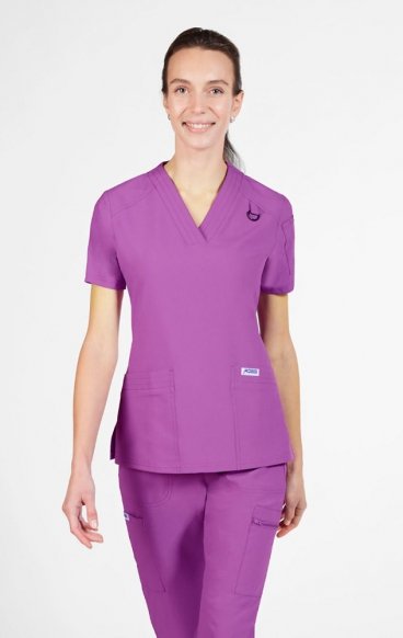*FINAL SALE M T8010 The DeeDee - Ridiculously Soft Mentality by MOBB - V-neck Top With Three Pockets *FINAL SALE M T8010 The DeeDee - Ridiculously Soft Mentality by MOBB - V-neck Top With Three Pockets