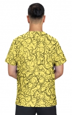 S650PR Confident Men's Print Top from SmileyWorld by koi - Trippy Smiles