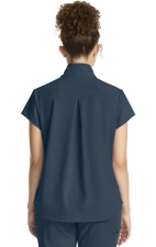 HH752 Quest Bella Partial Zip Stand Collar Scrub Top by Healing Hands