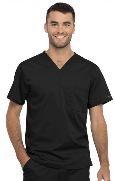 *FINAL SALE XL WW625 Workwear Revolution Essential Unisex V-Neck Top by Cherokee