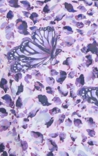 1082PR koi Lite Haut Velora Extensible Imprimer - Butterflight French Lavender